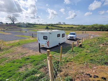 Large pitches with space for your car
