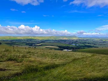 View over the weald towards chanctonbury ring
