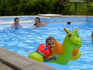 Family fun in the pool