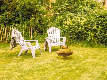 Chairs around the firepit