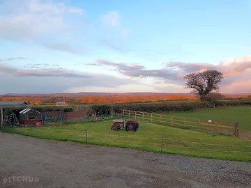 Sunset over the farm