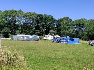 Sunny weekend at chaucer farm camping