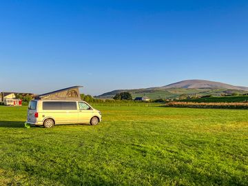 Grass pitches with views