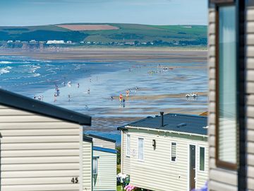 Beachfront location