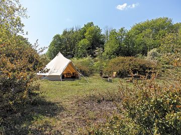 Bell tent pitch