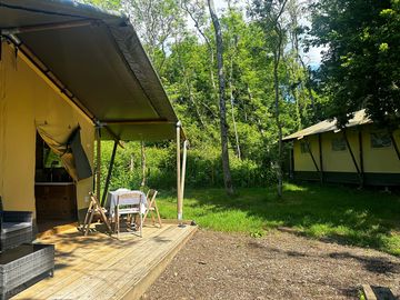 Safari tents exterior
