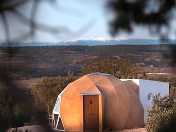 Geodesic dome exterior