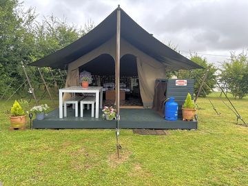 Safari tent exterior