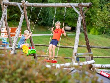 Kids playground in camp