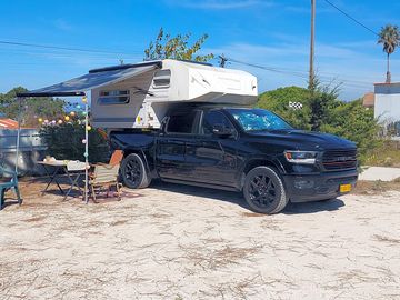 Electric gravel and hardstanding campervan pitch