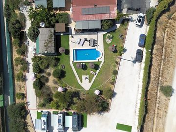 View of the site from above