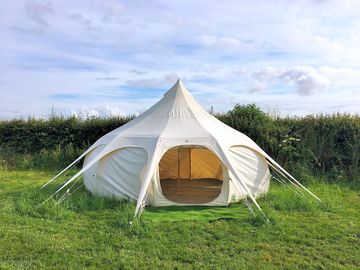 Huge pitch gives plenty of privacy