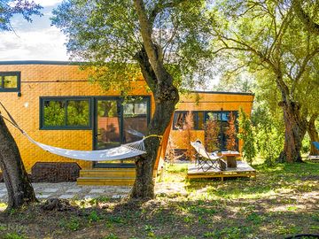 Exterior with hammock