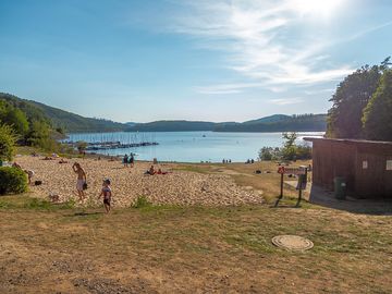 Beach and lake