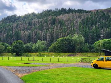 Gravel and grass pitches available