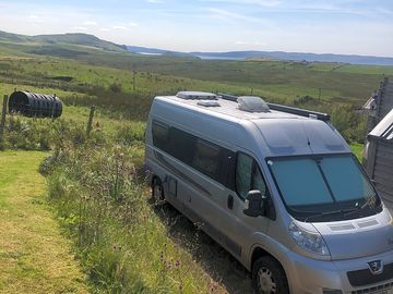 Campervan enjoying the site