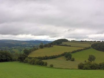 Looking towards the mortimer trail and presteigne