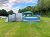 Plenty of space for tent and gazebo - nice flat pitches (added by visitor 04 Aug 2020)