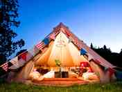 Bell tent by night (added by manager 18 Apr 2023)