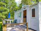 Caravan exterior with decking (added by manager 11 Aug 2023)