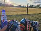 View over field