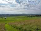 Looking down on the site from a wonderfully situated bench