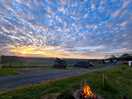 Another gorgeous sunset in front of our fire pit