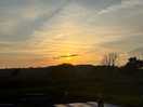 Sunset from the caravan pitch