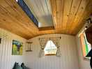 Double bed inside showman’s retreat