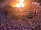 We could gaze all night at this fire, we even mingled with our neighbours for a bit, it was nice
