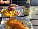 Fantastic fish and chips in one of the pubs at hope cove!