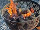 Lovely little fire pit provided