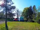 Plenty of space on hard standing with side grass pitches