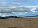 Once over the stones the beach is amazing