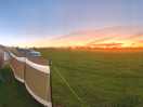 Sun set on site