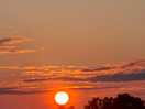 Beautiful sunset from site