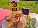 Beer and lunch with amazing views