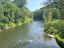 The river that runs through the campsite