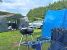 Cars could be parked at side of tent