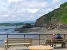 Polkerris beach,a secluded cove beach,with two pubs and a great food van,just a short drive.