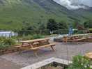 Burger stall / breakfast stall area - with views!