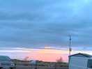 The sunset that greated us in the carpark among our arrival