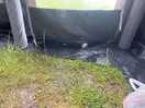 Filthy sodden ground