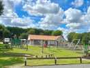 Camp reception, behind the children’s play area