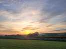 Sunset view from the site
