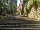 Veel trappen in de stad
