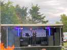 Singer and camp fire