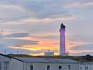 Nice sunset overlooking the lighthouse