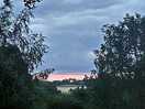 Sunset in distance
