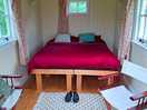 You'll get an excellent night's sleep in the cosy hut.